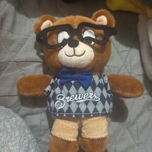 Forever Collectibles Brown Bear with Argyle Vest